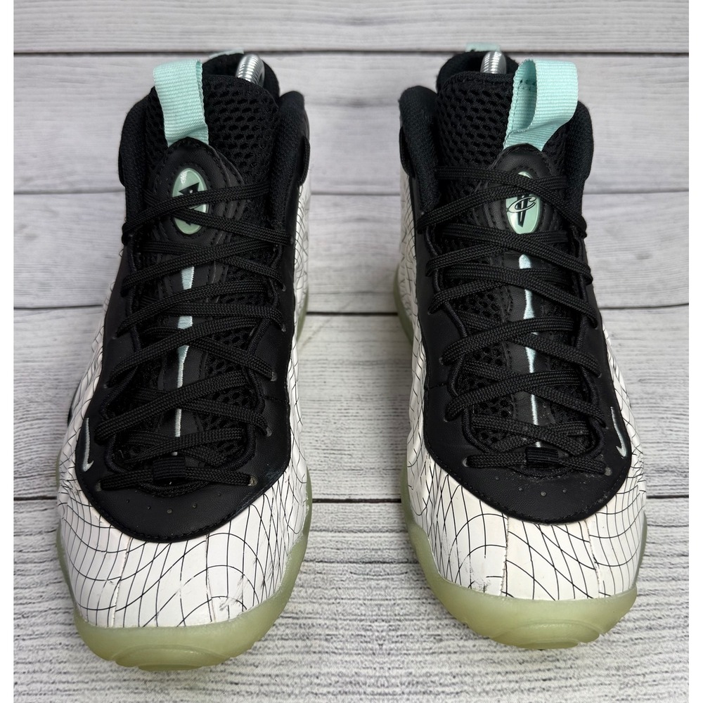 Nike Little Posite One Foamposite Platinum Tint‎ Warped Grid Sz 4.5 Y CW1596-005 - Picture 3 of 9